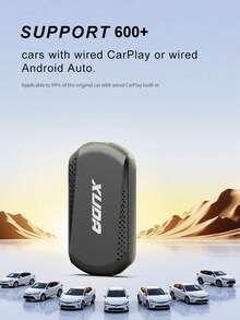 XUDA Android 14 2025 NEW Wireless CarPlay And Android Auto Smart Box 3in1 Quad Core 2GB+16GB/4GB+32GB /4GB+64GB Plug And Play Built-In Apps Support 98% Of Original Wired CarPlay Or Wired Android Auto Cars
