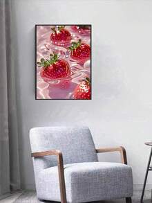 1pc DIY Diamond Painting Rhinestone Embroidery Fruit Strawberry Home Decor Full Drill 11.8*15.7in/ 30*40cm - Multicolor - View 3