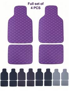4件套/2件套通用汽车脚垫套装 - 防水防滑，适用于轿车、SUV、卡车 | 重型防护 | 易于清洁（覆盖前后排座椅）