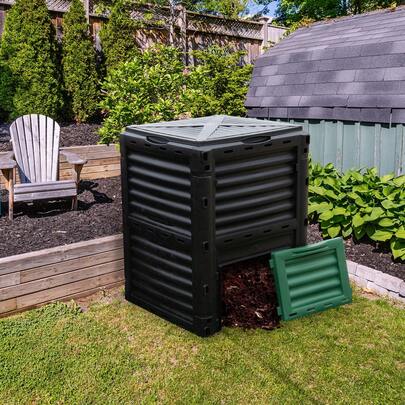  GOFLAME Large Outdoor Compost Bin 300L For Kitchen Waste And Garden Scraps