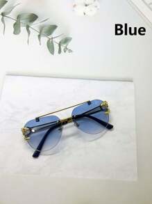 1 pezzo Occhiali alla moda con montatura quadrata e stampa leopardata per uomo, accessorio personalizzato e stiloso per uscite, guida, feste ed eventi, occhiali da uomo senza montatura