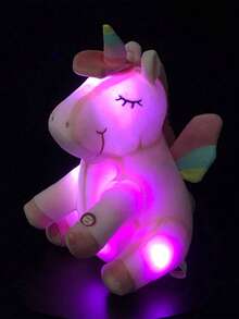 9.8'' Light Up Unicorn Stuffed Animal Soft Plush Toys With Colorful LED Night Light Soft And Cute Unicorn Stuffed Animal Glowing In The Dark Toys Kids Holiday Birthday Gifts Christmas Decorations(Without Batteries)Toys,Unicorn,Plush,Girl Toys,Kid Gifts - Multicolor - View 8