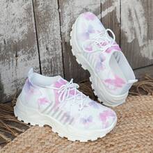 Women's Casual Sports Shoes - Breathable & Non-Slip, EVA Material, Comfortable Ankle Support, Slip-On Design, Suitable For Running & Tennis,Spring Sneakers, Perfect As A Women's Day And Mother's Day Gift. - 粉色 - 查看 2