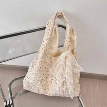 Women Shoulder Bags - 桔碎花+絲帶 - 查看 6