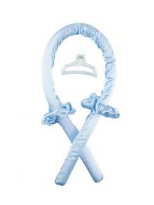 4pcs Heatless Hair Curler Set For Women With Long Hair, Overnight Hair Rollers With Clips, Slouchy Curling Ribbon Kit For Damage-Free Waves,Back To School,Travel Holiday Essentials,Hair Accessories For Women - Baby Blue - View 5