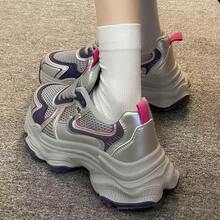 Women Wedge Sneakers - 白色 - 查看 2