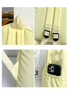 适合青少年女孩的学校背包，简约学校书包防水高中男孩背包中学生书包大学女孩背包男孩休闲背包旅行美学背包，轻便大学书包，适合女孩男孩的学校背包，旅行笔记本电脑包 - A - 查看 8