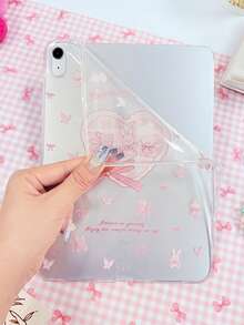 1 件透明外壳心形娃娃彩绘平板壳，轻巧超薄软壳，简约/个性/创意/卡通/休闲/可爱 TPU 平板保护单壳适用于 iPad Mini 1/2/3/Mini4/Mini5/Mini6/Mini7/9.7/10.2/10.5/10.9/11 英寸/10 代/Air 11 英寸 (M2)-2024/Pro11 英寸 (M4)-2024/iPad Air 11 英寸 (M3) 2025/iPad (A16) 11 英寸第 11 代 2025，苹果型号 A7/A8 型号，产品不包括手写笔 - 彩色 - 查看 6