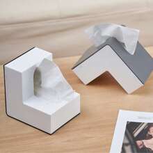 Double-Sided Funny Face Tissue Box Holder | Creative Cube Napkin Dispenser For Home & Office | Bathroom, Living Room, Coffee Table Organizer (1pc)