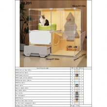 Cat Cage With Litter Box, Indoor Home Cat Condo, All-In-One Cat Bed, Litter Box, Cat Furniture For Apartment