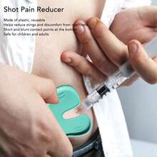 4 Reusable Plastic Injection Blocks, Injection Pain Reducers, For Children And Adults, Light Green - 綠色 - 查看 8