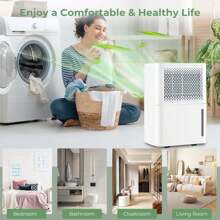 32 Pint Dehumidifier 2000 Sq. Ft Portable With 3 Modes & 24H Timer Home Basement