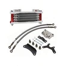 Motorcycle Oil Cooler Gy6 125cc 150cc Oil Cooler Motocross Radiator For Suzuki 125 Jog 70cc 90cc 110cc 140cc Horizontal Engine Modification, Motocross Modification , Motorbike, Motocross, Motorcycle Accessories, Pit Bike Accessories - one-size - View 13