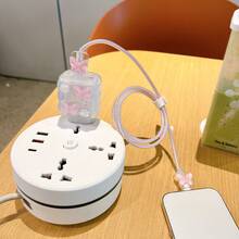 Cavo di ricarica per Apple con protezione in resina epossidica a forma di rosa, farfalla, stella o cuore, accessorio per caricabatterie, protegge il cavo da rotture, accessorio per telefono, 20W, spina EU