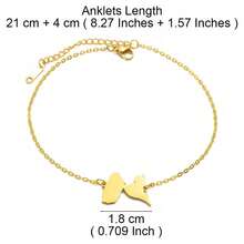 1pc 21CM + 4CM France Guadeloupe Map Anklets For Women Stainless Steel Jewelry Foot-Chain - Multicolor - View 6