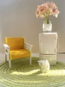 Juego de 1/2/3/5 piezas de accesorios en miniatura para casa de muñecas: muebles realistas, alfombra, gato decorativo, pintura clásica y decoración del hogar para crear una cómoda y elegante morada en miniatura. (Los productos en miniatura pueden tener pequeños defectos dentro de lo normal que no afectan el efecto general. Los compradores preocupados deben comprar con precaución.)