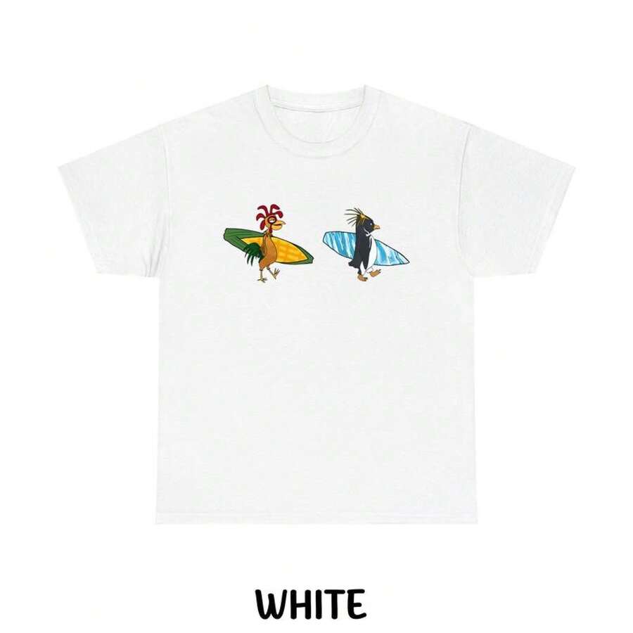 Cody Maverick & Chicken Joe Surfs Up Unisex-Shirt, Funny Shirt, Shirt - White - View 1