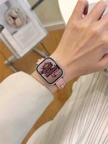 1PC Men Women Fashion Leather Strap Compatible With Apple Watch Band 46mm 45mm 44mm 38mm 40mm 41mm 42mm 49mm Sport Smart Watch Bracelet Wristband For Apple Watch Series 10/Ultra/SE/9/8/7/6/5/4/3/2/1