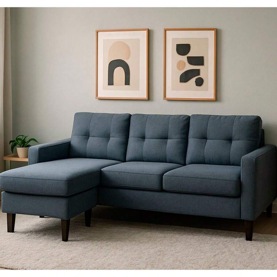 Sala Esquinera Reversible Valencia - Gris Oscuro - Ver 1