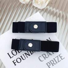 2 Stück elastischer Bund ist einfach und in der Länge verstellbar, praktisch und praktisch. Joker PU-Leder lässiger elastischer Bund ist für den täglichen Gebrauch geeignet