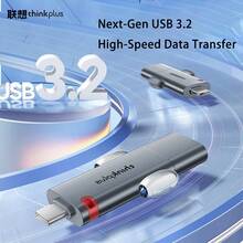 Lenovo TSU303 固態USB USB3.2+Type-C雙介面｜手機電腦平板直連｜大容量加密行動固態硬碟替代 - 風暴灰 - 查看 2