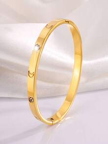 4/1 件女士首饰套装，18K 镀金锆石手链，时尚奢华叠戴手链，生日、新年、情人节礼物，适合送给女朋友和情侣，高品质，用途广泛 - 彩色 - 查看 6