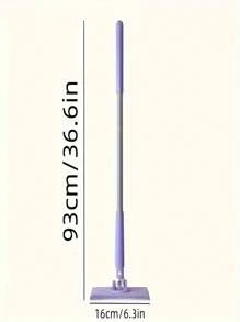 1 Quick Spin Mini Mop With 360° Rotating Head And Portable Push Handle, Easy-Twist Polyester Mop For Glass And Wall Cleaning High-Quality Stainless Steel Flat Mop With Automatic Cloth Clip - 36 Inch Removable Handle, 360° Slim Head, Suitable For Easy Cleaning Of Kitchen, Living Room, Bedroom, Bathroom Floors, Walls, Glass.