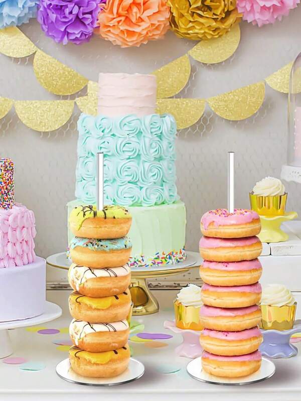 1 Pc Acrylic Donut Display Stand, Cake Stand For Birthday, Wedding, Party, Christmas