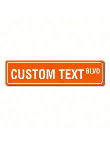 HELLOYOUNG 1pc Customizable Metal Street Sign, 4x16 Inch, Vintage Home Decor, Personalized Iron Wall Art, Horizontal, Lightweight, Frameless, Suitable For Garage And Home Decoration,Multi-Functional, Anti-Mold,Ornamental,Exquisite,Stylish