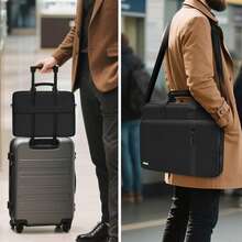TECOOL 15.6-17.3 Inch Laptop Bag,360 Protective Case Messenger Bag Computer Sleeve Waterproof Briefcase With Shoulder Strap For 15.6-17.3 Inch ASUS HP Laptop And Other Brands Of Laptops,Black - Black - View 7