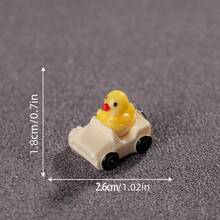 10/30pcs Cartoon Car & Resin Rubber Duck Mini - Colorful Mini Car & Duck, Cute And Durable, Perfect For Home Office Decor And Gifts - Multicolor - View 10