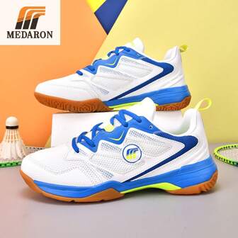 Men's Athletic Sneakers, New Tennis Badminton Shoes, Non-Slip Durable Breathable Stable Directional Changing