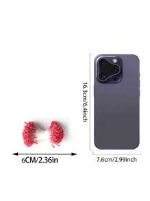 1pc Artificial Flower Stamens - Double-Headed Flower Stamens 2.36in, No Battery Required, Suitable For Weddings, Christmas, Flower Arrangement Decoration, DIY Sewing, Floral Decoration, Artificial Flowers, Wedding Decoration And Handicrafts - Home Floral Decoration Products - Plastic Material, Christmas Handicrafts, Elegant Decoration - No Container, No Electricity Required