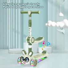 Cartoon Design Scooter, Twist Car, Swing Car, One-Button Folding - Pink - View 5