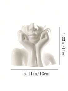 1 Stück Dekorativer Schreibtischorganizer in Menschenform, multifunktionaler Stift-/Makeup-Pinselhalter