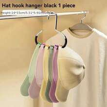 1 perchero nuevo para sombreros, dispositivo de almacenamiento para sombreros: un perchero puede colgar hasta 8 sombreros altos. - Ganchos para gorras de béisbol colgantes para armario de dormitorio. - Perchero funcional para exhibición de sombreros para uso doméstico, no deja rastro, no necesita ganchos.