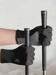 1 pereche de mănuși sport cu deget întreg, unisex, utilizare multi-sezon, antiderapante, respirabile, potrivite pentru ciclism zilnic și sporturi în aer liber