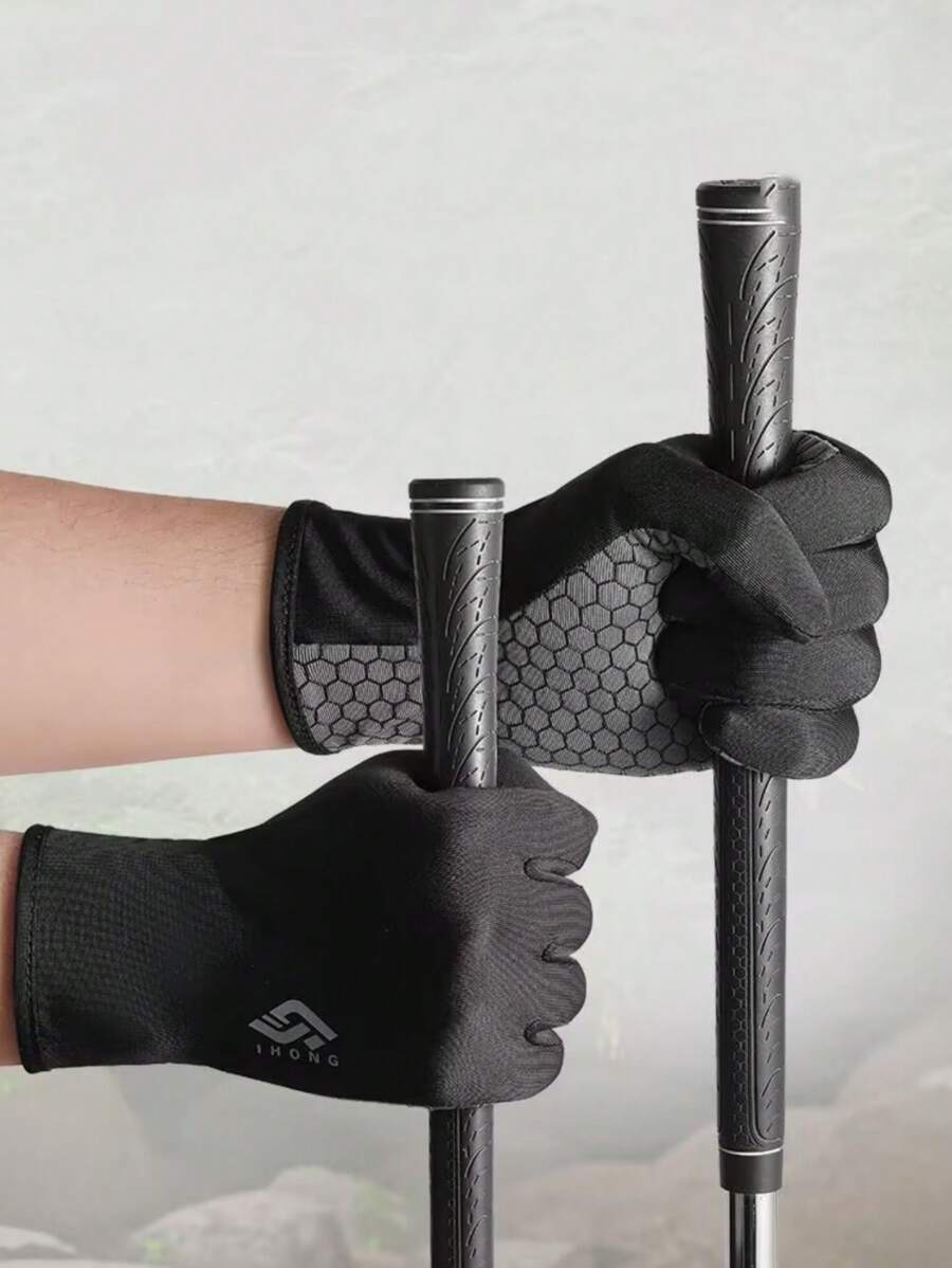 1 pereche de mănuși sport cu deget întreg, unisex, utilizare multi-sezon, antiderapante, respirabile, potrivite pentru ciclism zilnic și sporturi în aer liber