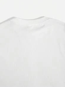 Women'S Casual Round Neck T-Shirt - "Call Me Mom And Nana" Colorful Print,  Knit Top, Comfortable All-Season Wear, Machine Washable, Ladies T Shirts  Printed T-Shirt - 白色 - 查看 3