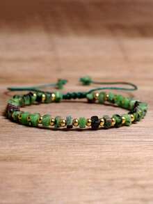 Vòng tay đá phong cách Bohemian, đá bán quý chữa lành tâm linh, hạt tròn 8mm thủ công, vòng tay đá tự nhiên co giãn. - Đá hoàng đế 7 màu - Xem 10