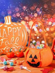 1/3/5/10 Stücke Halloween Kürbis Taschen, handgehaltene Vliesstoff Taschen für Süßigkeiten, Halloween Party Zubehör, Make-up und Kleidung Accessoires