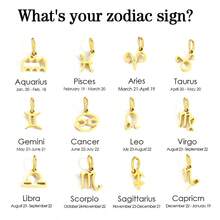 Constellation Zodiac Charms For Jewelry Making Supplies Gold Color Pendant Diy Necklace Bracelet Earrings Accessories - Gold - View 2