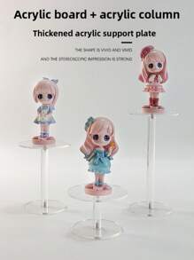1/3PCS Multi-Functional Transparent Acrylic Display Perfume Shelf, Handmade Transparent Display Table Display Shelf, Desktop Storage Shelf, Suitable For Desktop Display, Office Display, Collection Storage