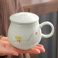 Teacups - Handbemaltes dreiteiliges Lotus-Set - Übersicht 4