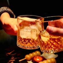 6 Stücke hochwertige Whiskeygläser, 7oz, Gläser für Old Fashioned Cocktails, Vintage Gläserset, Tumbler Gläser, Gläser für eisgekühlte Getränke, geeignet für Bourbon Whiskey, Scotch Whisky, Spirituosen, Wodka, Cocktails, passend für Familien, Bars, Partys, einzigartiges Geschenk für Männer