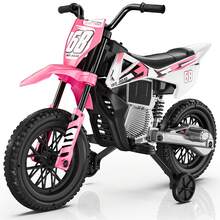 LIGIANT 12V Kids Ride-On Motorcycle, 2*25W Motors, Training Wheels, Throttle Grip, Bluetooth & Music, Spring Suspension, Best Gift For Christmas - Red - View 10