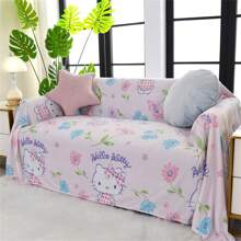Sanrio 1pc / Sanrio Sleep Comfortably On A Warm And Cozy Cartoon Blanket With Cute Hello Kitty Designs On It. This Soft And Supple Flannel Top Will Keep You Comfortable And Cozy. Suitable For Sofas, Beds, And Office Napping - Modern Knitted Design, Ultra Soft Home, Picnic, And Travel Blankets - All Season Comfortable Personalized Blankets,Room Decor