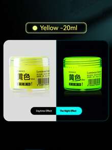 Bộ 8 màu, 20ml/60ml, sơn phát quang độ bão hòa cao, chống thấm nước và bền lâu, dùng để trang trí DIY trên đá, gỗ, vải bố và nhiều chất liệu khác, dụng cụ nghệ thuật cao cấp cho cả trong nhà và ngoài trời. - Một cỡ - Xem 19