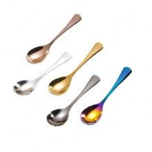 5pcs/10pcsExtra Small 304 Stainless Steel Spoon, Coffee Spoon, Seasoning Spoon, Salt Spoon, Medicinal Powder Spoon, Seasoning Spoon, Ice Cream Spoon