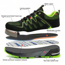 Labor Protection Shoes Anti-Smash Anti-Puncture Anti-Static Safety Shoes Wear-Resistant Non-Slip Work Protective Shoes